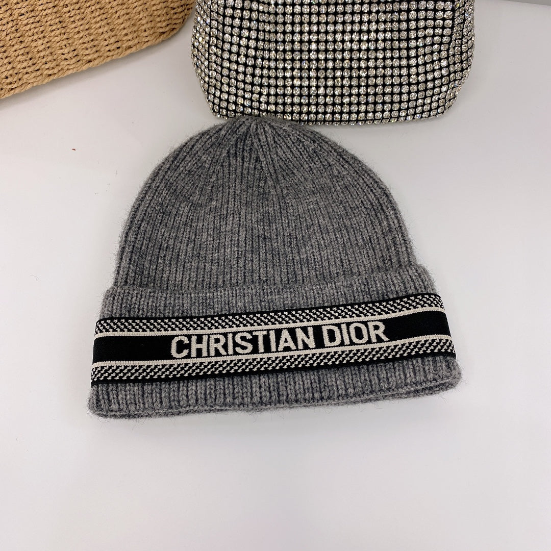 Dior Oblique Wool Knit Beanie | Luxury Designer Winter Hat