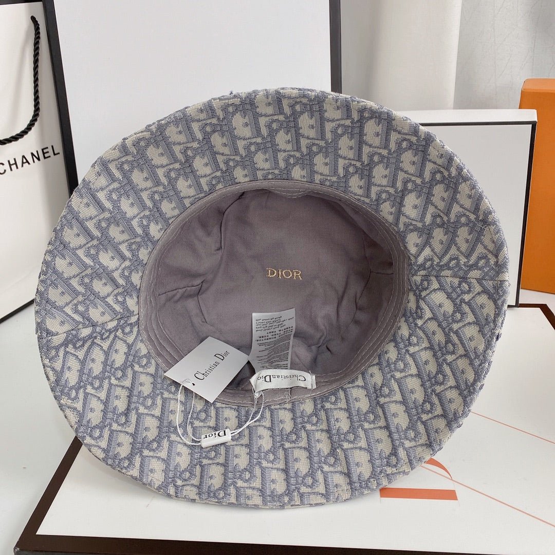 Dior Oblique Logo Jacquard Bucket Hat for Men & Women - Serene