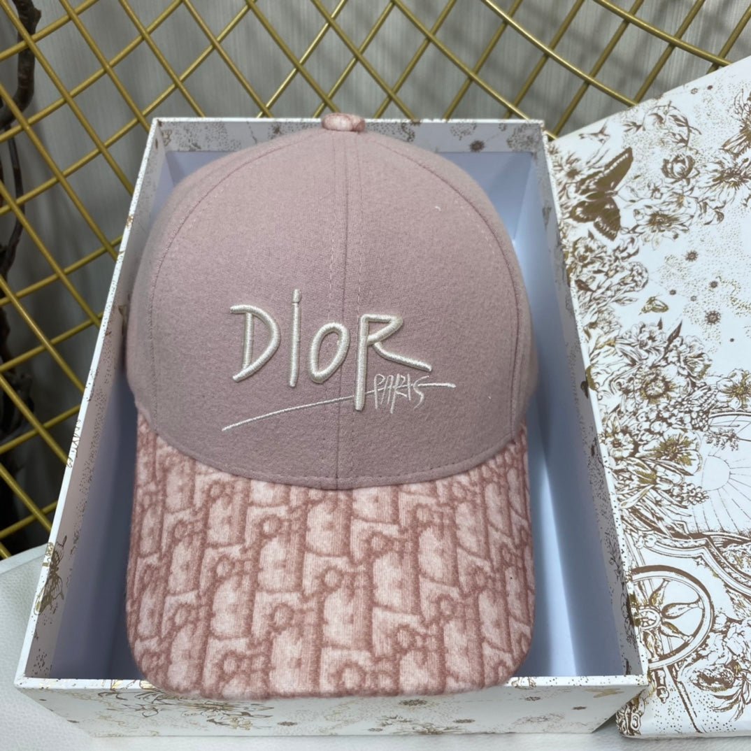 Dior Oblique Wool Baseball Cap | Luxury Designer Hat - Serene