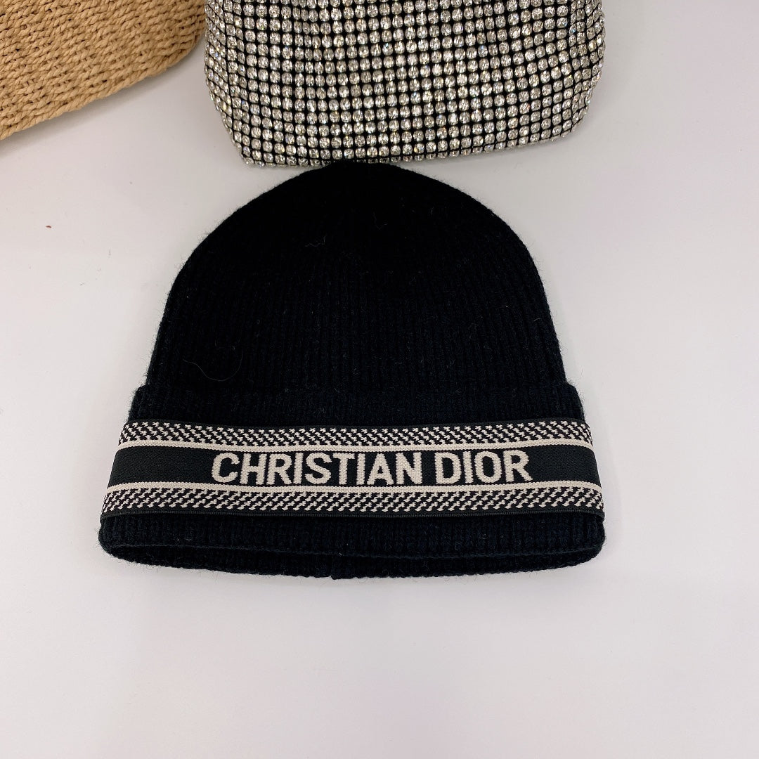 Dior Oblique Wool Knit Beanie | Luxury Designer Winter Hat