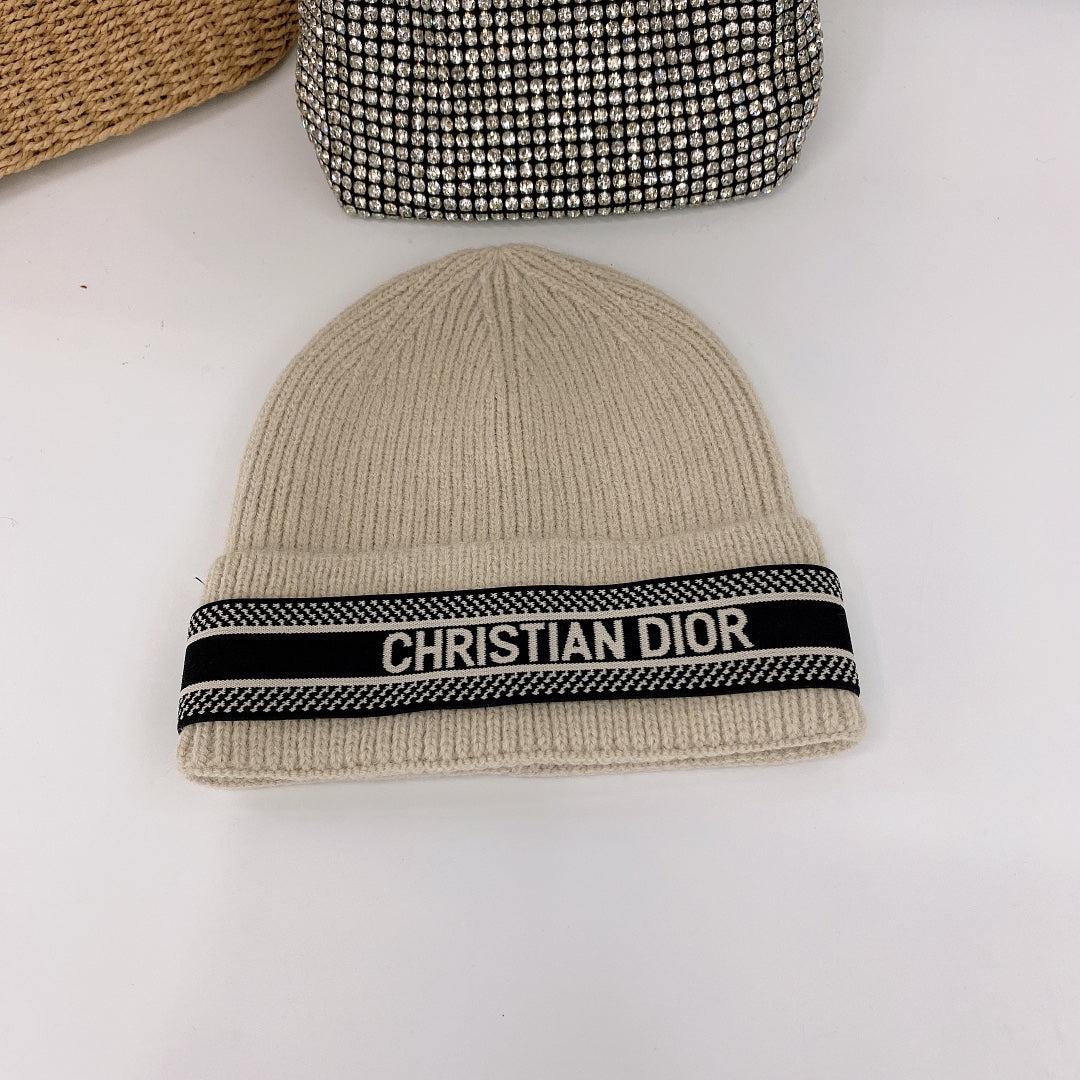 Dior Oblique Wool Knit Beanie | Luxury Designer Winter Hat