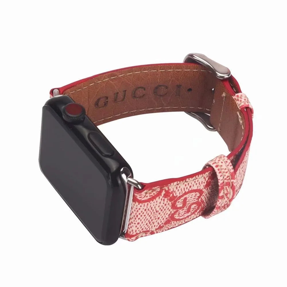 Luxury Gucci GG Apple Watch Band – Leather Strap for Apple Watch Ultra