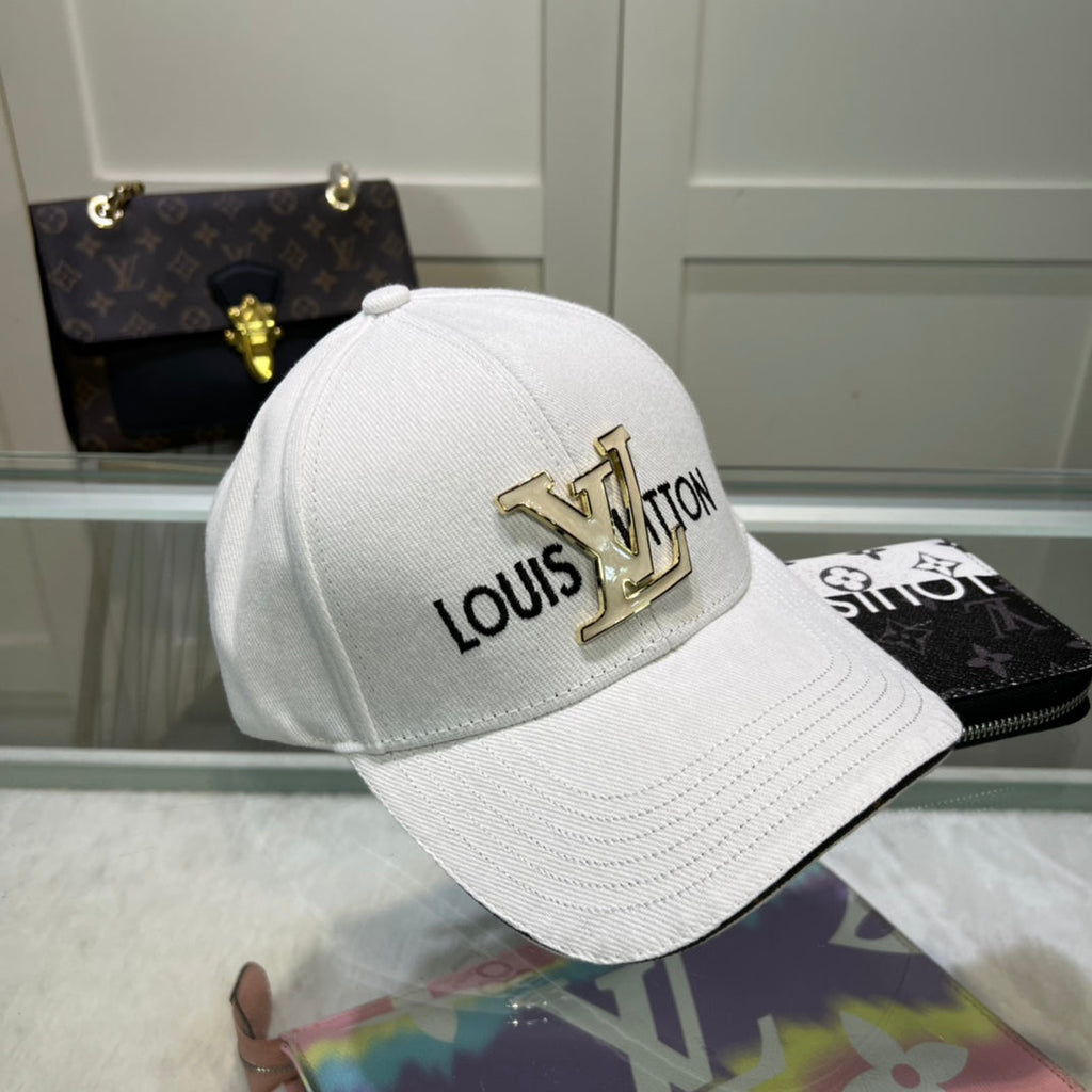 Luxury Louis Vuitton Baseball Cap for Men & Women Metal Logo