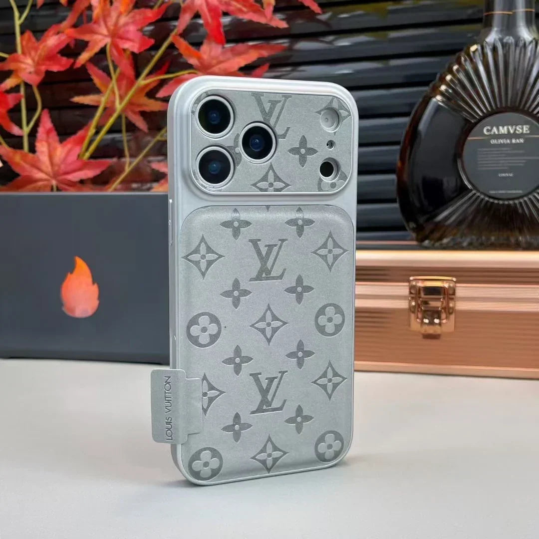 Louis Vuitton iPhone 18 Pro Case – Luxury Designer Leather Cover – Orange