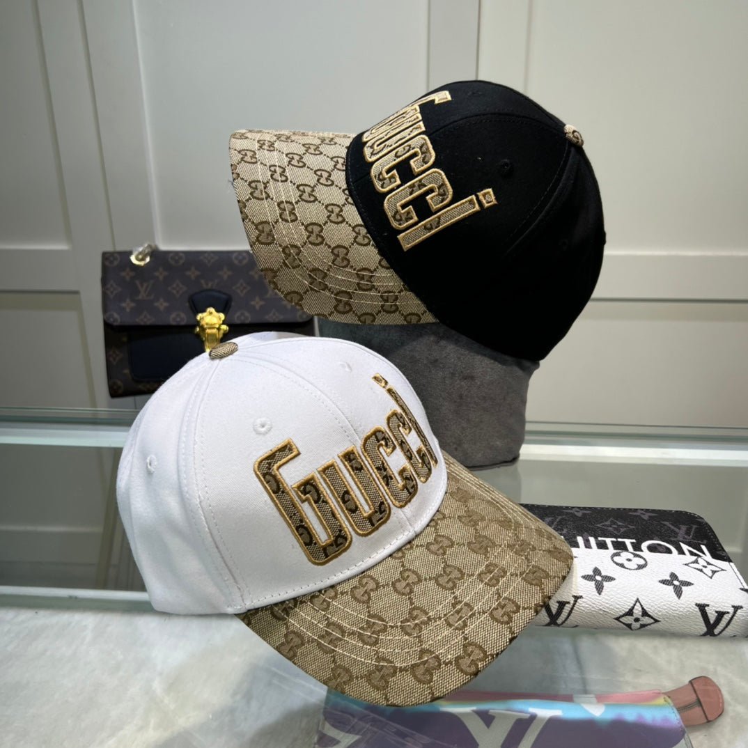 Gucci GG Monogram Baseball Cap | Luxury Designer Cotton Hat - Serene