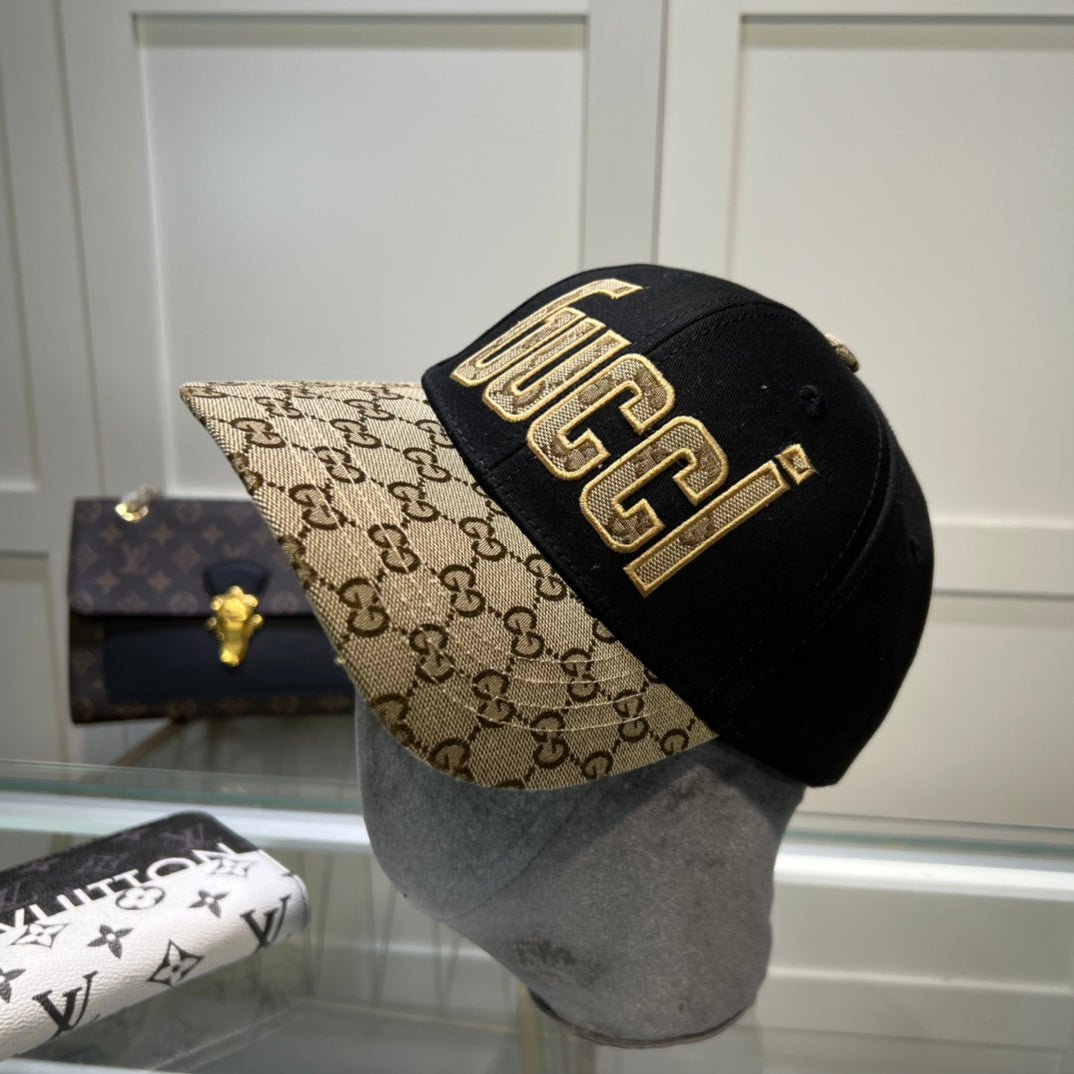 Gucci GG Monogram Baseball Cap | Luxury Designer Cotton Hat - Serene