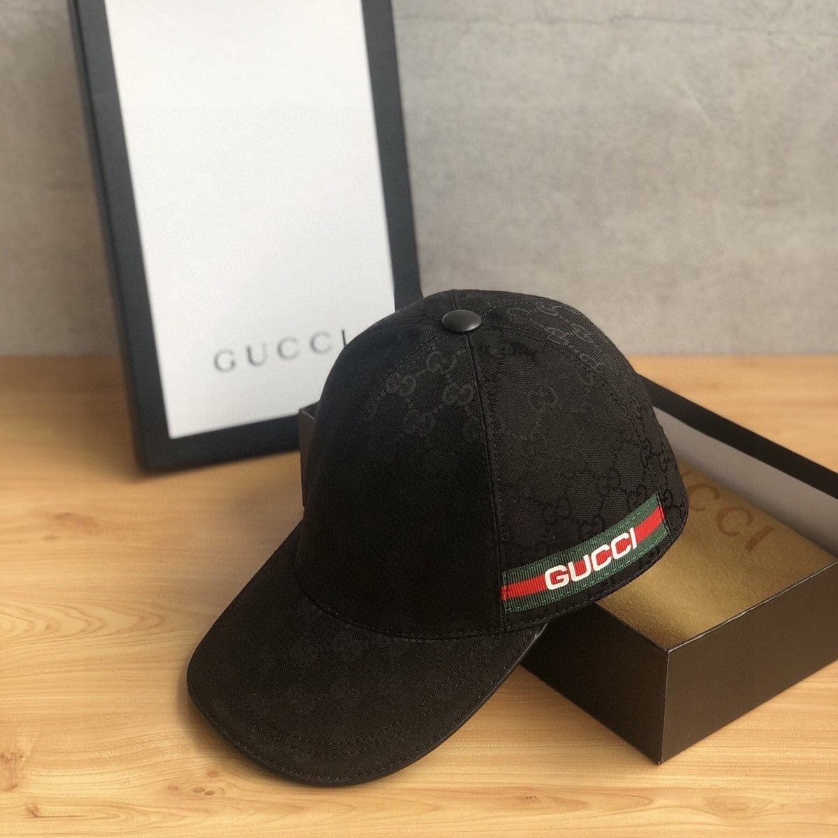Gucci GG Monogram Web Baseball Cap | Luxury Designer Hat - Serene