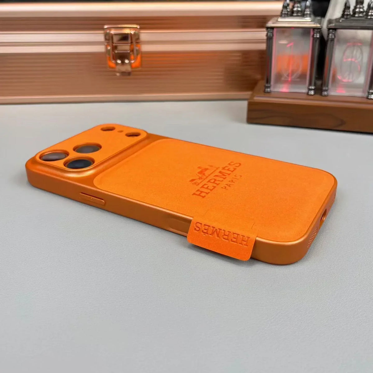 Black Hermes iPhone 17 Pro Max Case – Luxury Hermes iPhone Case