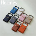 Hermès iPhone 17 Pro Max Case – Leather Hermes Phone Case With Card Holder
