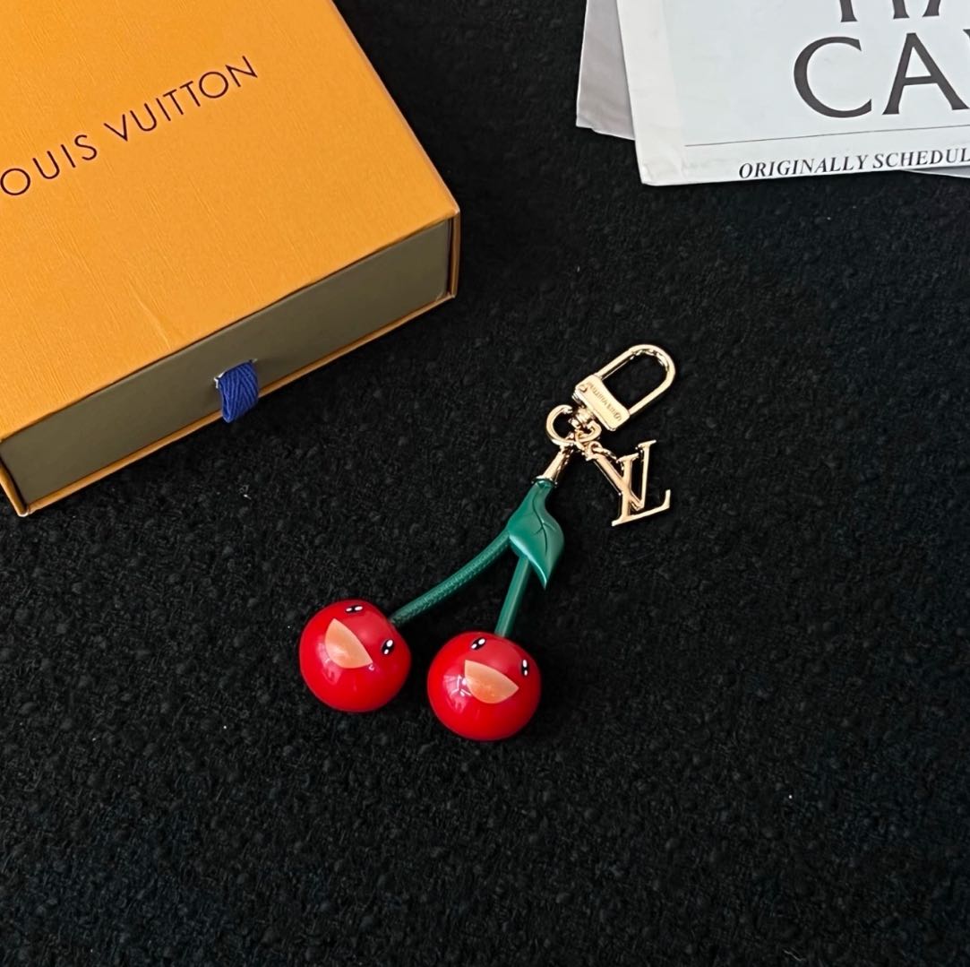 Louis Vuitton Cherry Monogram Bag Charm Keychain