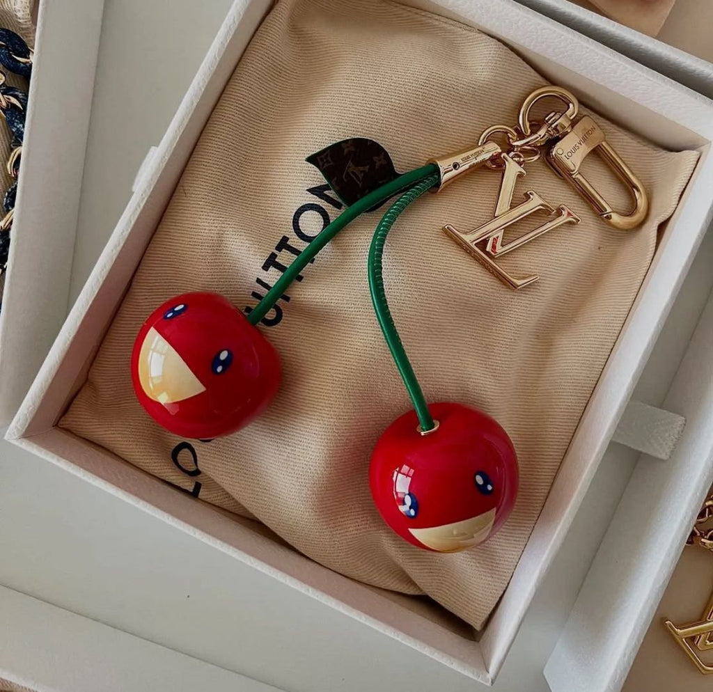 Louis Vuitton Cherry Monogram Bag Charm Keychain