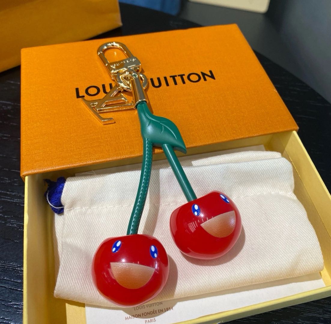 Louis Vuitton Cherry Monogram Bag Charm Keychain