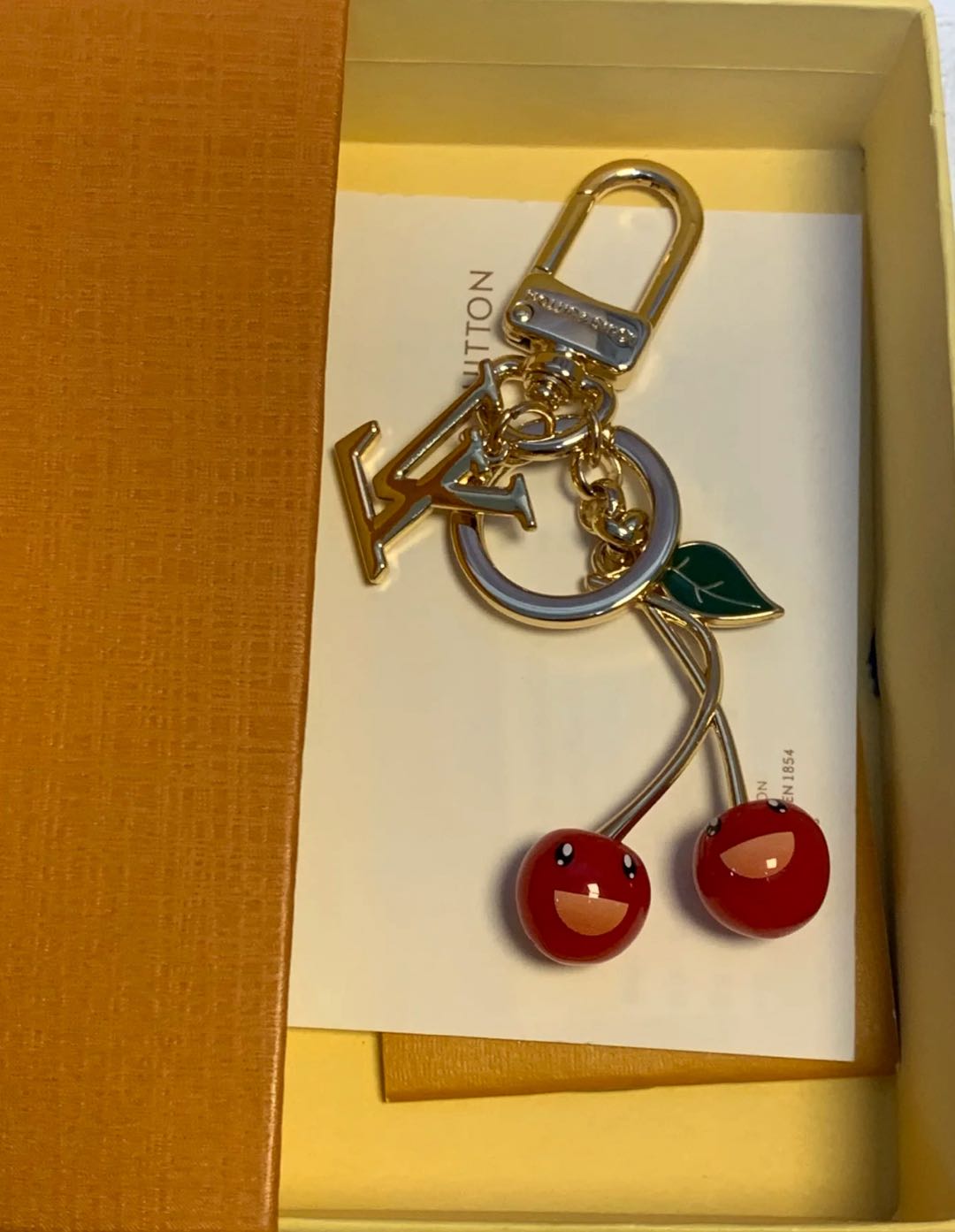 Louis Vuitton Cherry Monogram Bag Charm Keychain