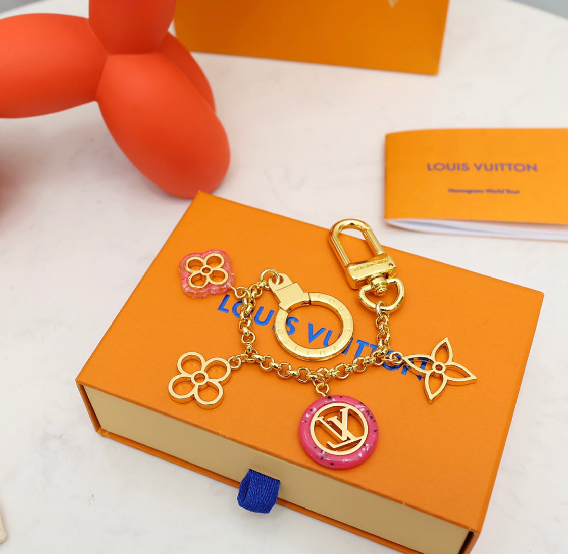 Louis Vuitton Flower Charm Keychain