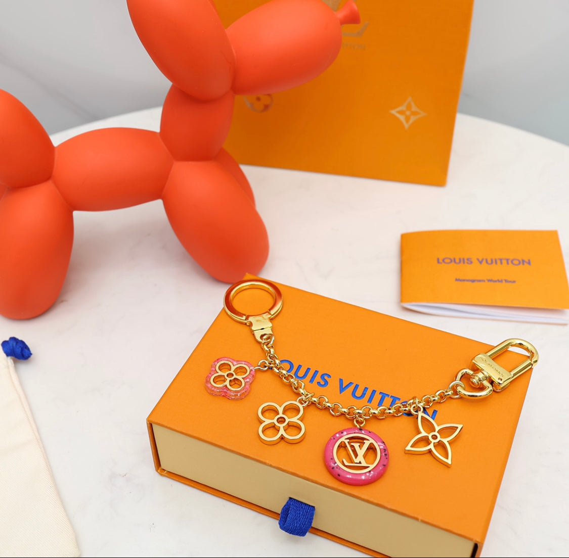 Louis Vuitton Flower Charm Keychain