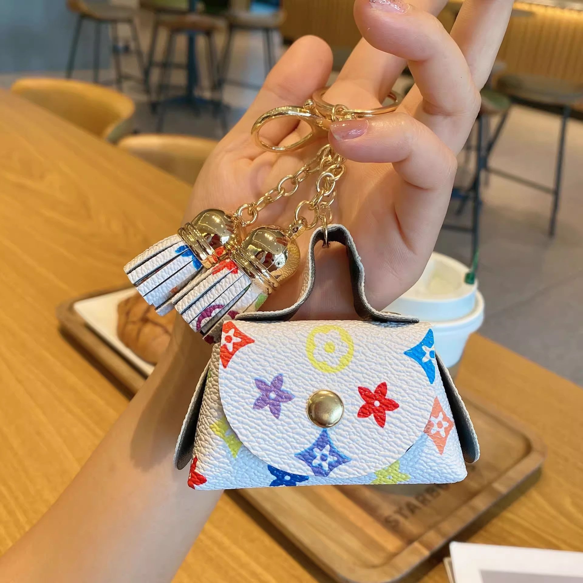 Louis Vuitton Tassel Coin Purse Keychain
