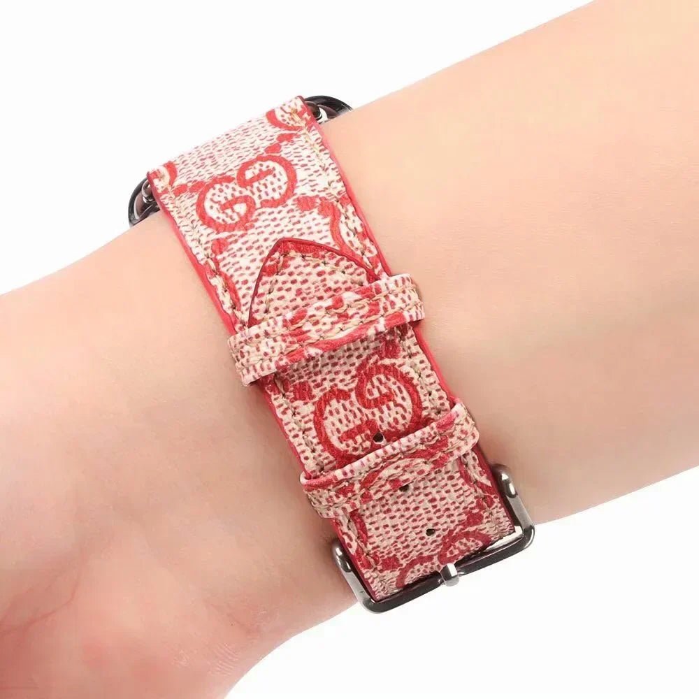 Luxury Gucci GG Apple Watch Band – Leather Strap for Apple Watch Ultra - Serene
