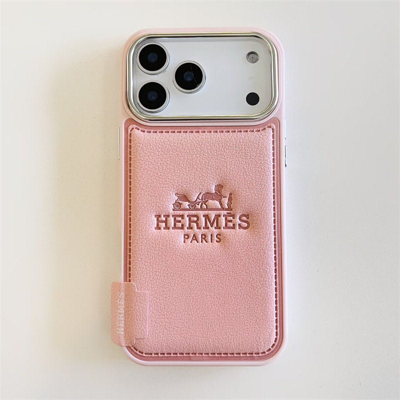 Luxury Hermes iPhone 17 Pro Max Case - Leather Hermes iPhone Case - Serene