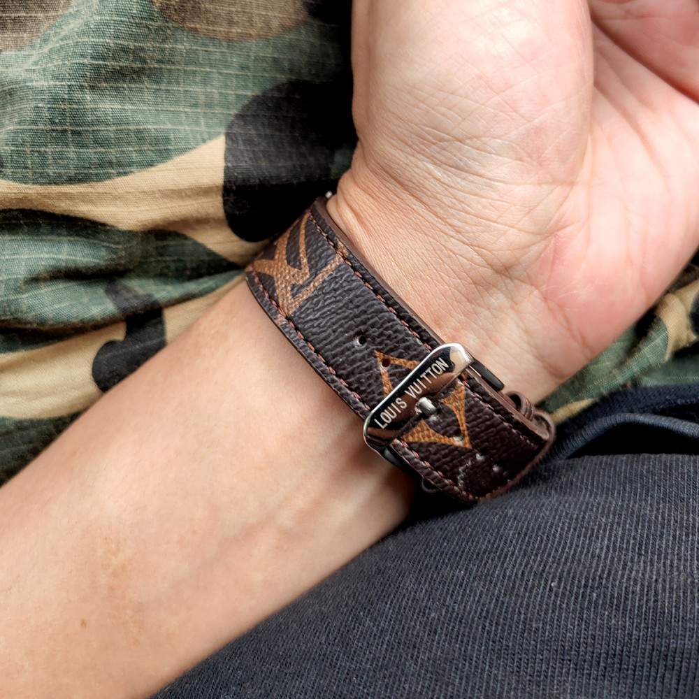 Luxury Louis Vuitton Apple Watch Band – Monogram & Damier Leather Strap
