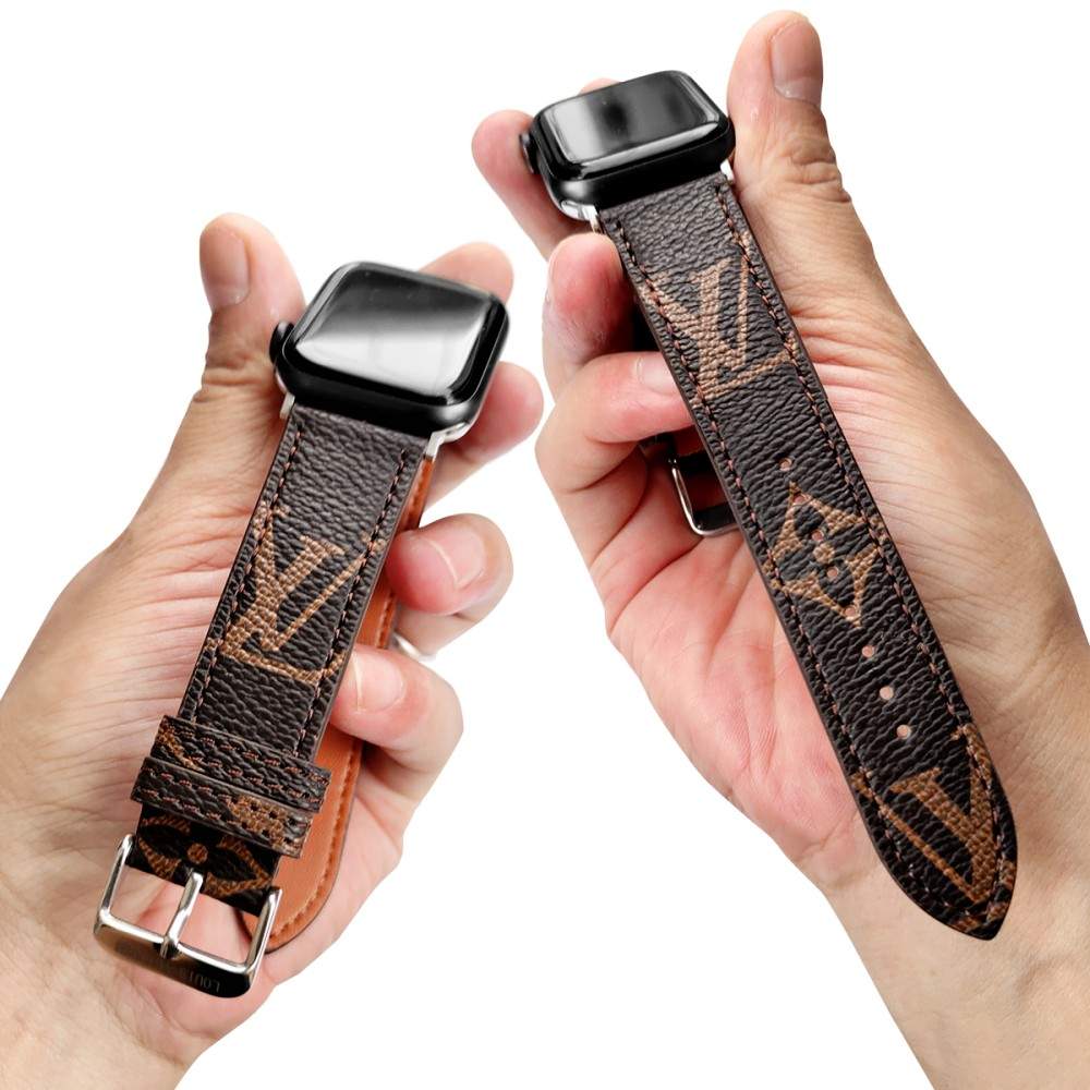 Luxury Louis Vuitton Apple Watch Band – Monogram & Damier Leather Strap