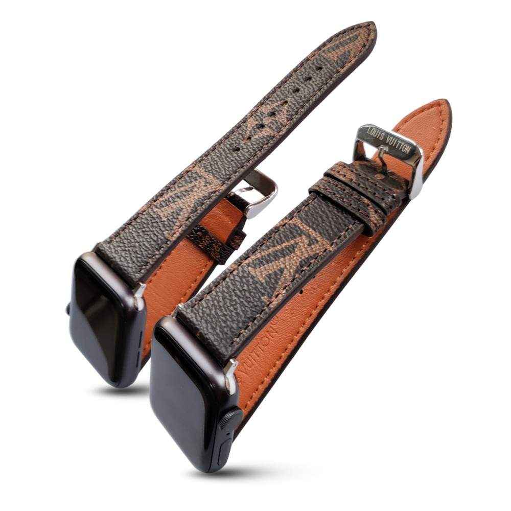 Luxury Louis Vuitton Apple Watch Band – Monogram & Damier Leather Strap