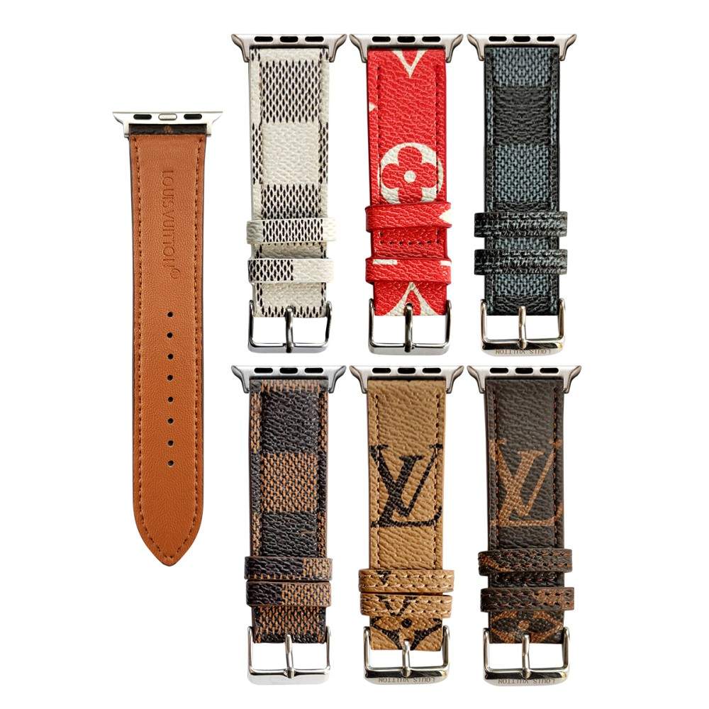 Luxury Louis Vuitton Apple Watch Band – Monogram & Damier Leather Strap