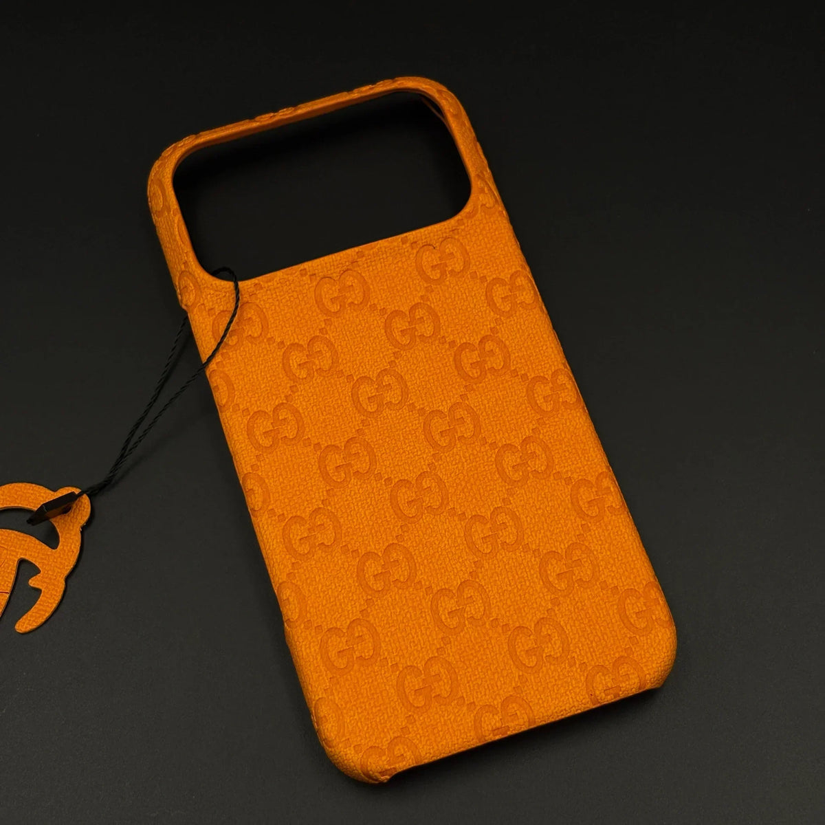 Orange Gucci iPhone 18 Pro Case Monogram – Luxury Gucci iPhone Case