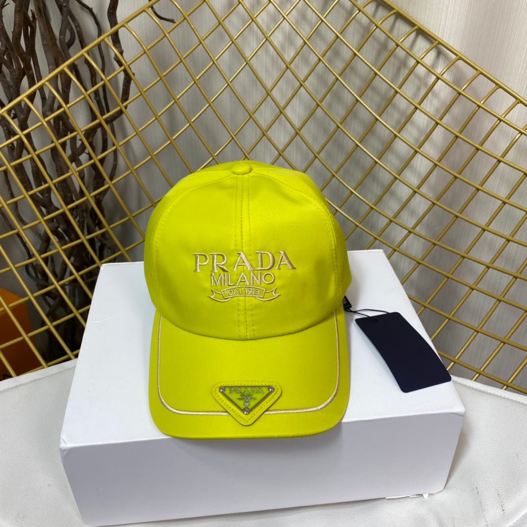 Prada Embroidered Logo Baseball Cap - Serene