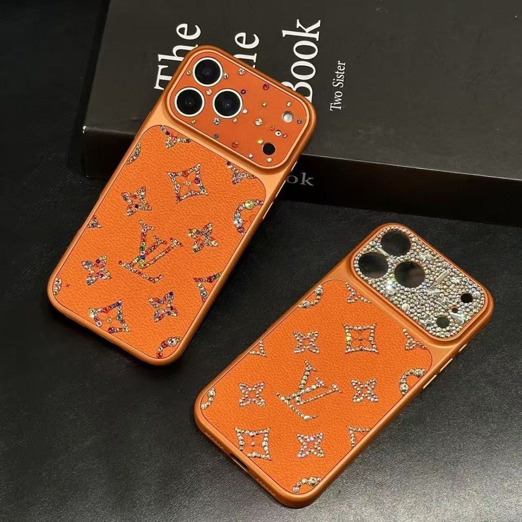 Louis Vuitton Rhinestone iPhone 18 Pro Case – Glitter Crystal Luxury Cover