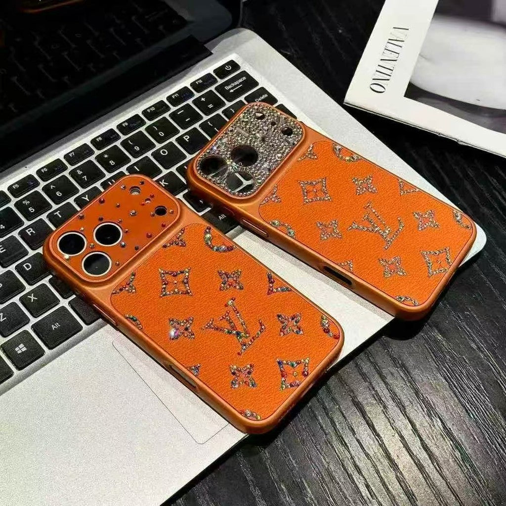 Louis Vuitton Rhinestone iPhone 18 Pro Case – Glitter Crystal Luxury Cover